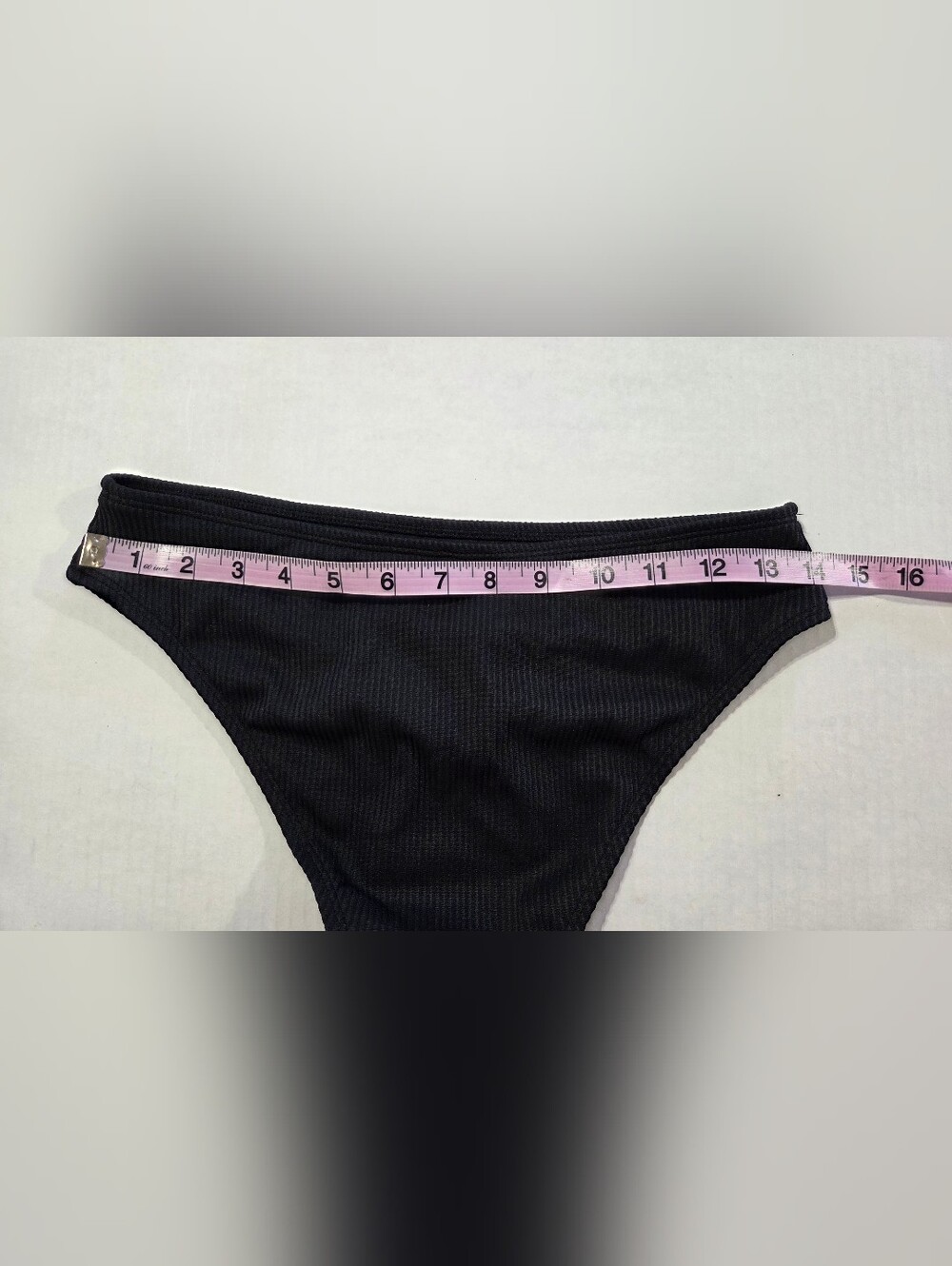 Cupshe Women’s Black Ribbed Bikini Set - Classic Two-Piece Swimwear - Picture 8 of 10